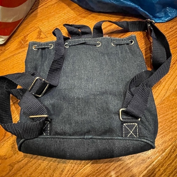Longaberger Girls Denim Lined Backpack/Purse/ Zip, Pockets, And Straps main image 4